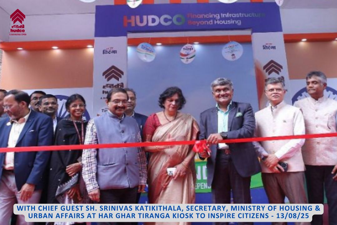 CMD WITH CHIEF GUEST SH. SRINIVAS KATIKITHALA, SECRETARY, MINISTRY OF HOUSING & URBAN AFFAIRS AT HAR GHAR TIRANGA KIOSK TO INSPIRE CITIZENS - 13/08/25