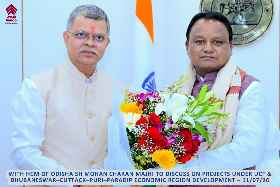 With HCM of Odisha Sh Mohan Charan Majhi to discuss on project under UCF & Bhubaneswar - CUTTACK - PURI - PARADIP Economic Rgion Development - 11/07/26